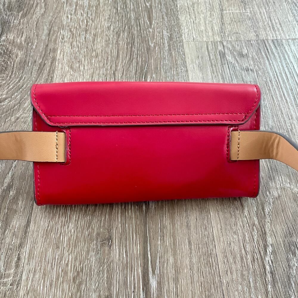 Kate Spade Red Bow Belt Bag Adjustable Leather S/M - Picture 2 of 9